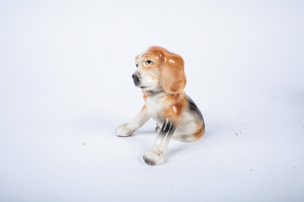 Collection of Ceramic Dog Figurines