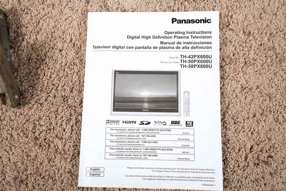 Panasonic 60" Flat Screen Television