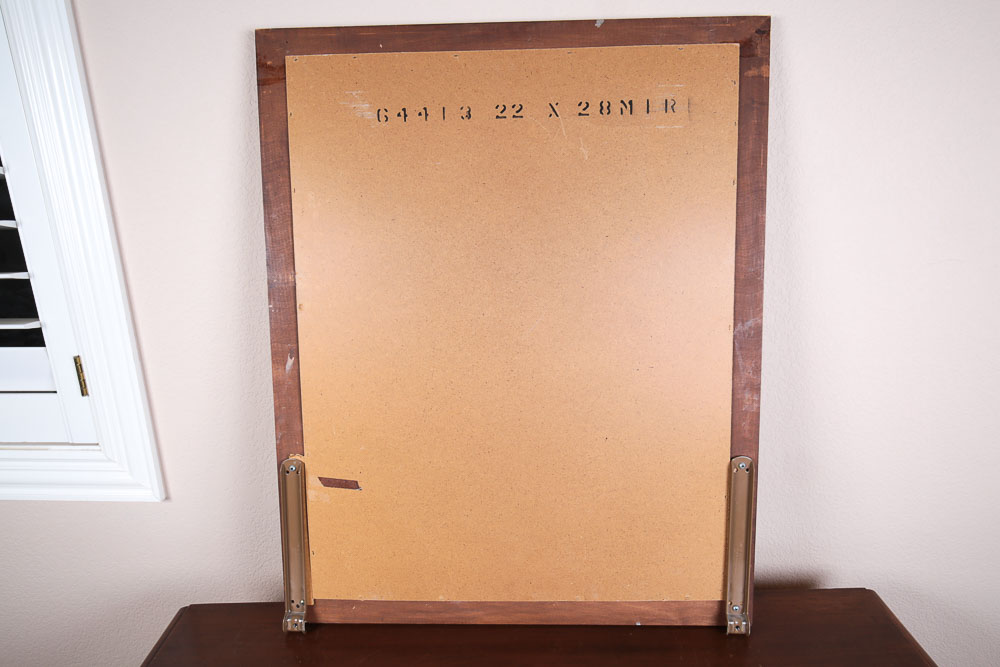 Vintage Wood Dresser and Mirror