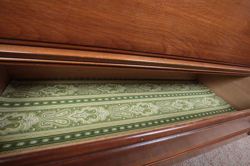 Vintage Wood Dresser and Mirror