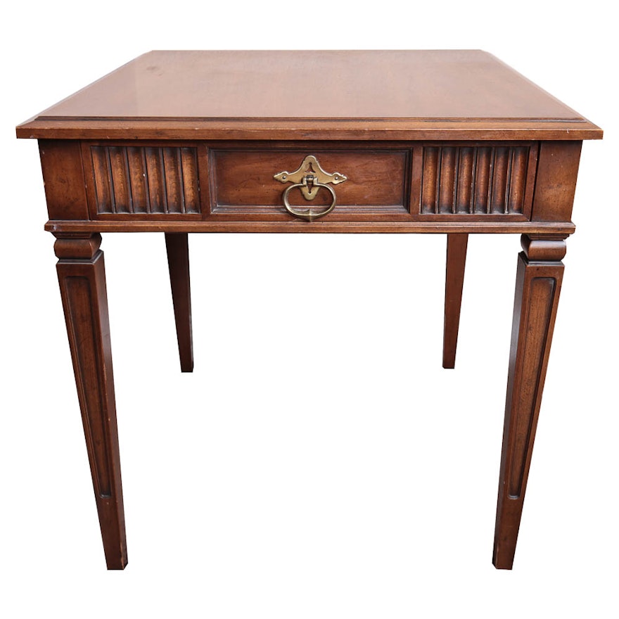 Vintage Wood Side Table by Heritage