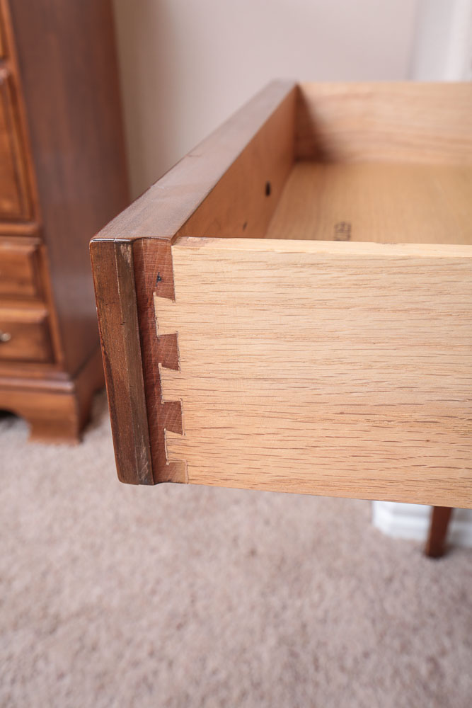 Vintage Wood Side Table by Heritage