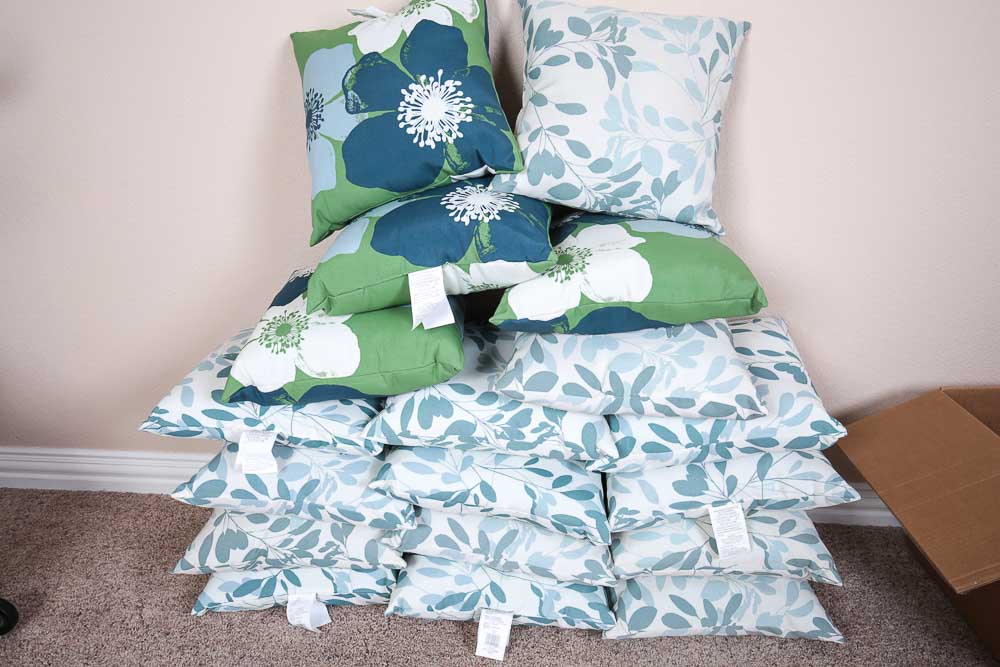 Variety of Outdoor Pillows