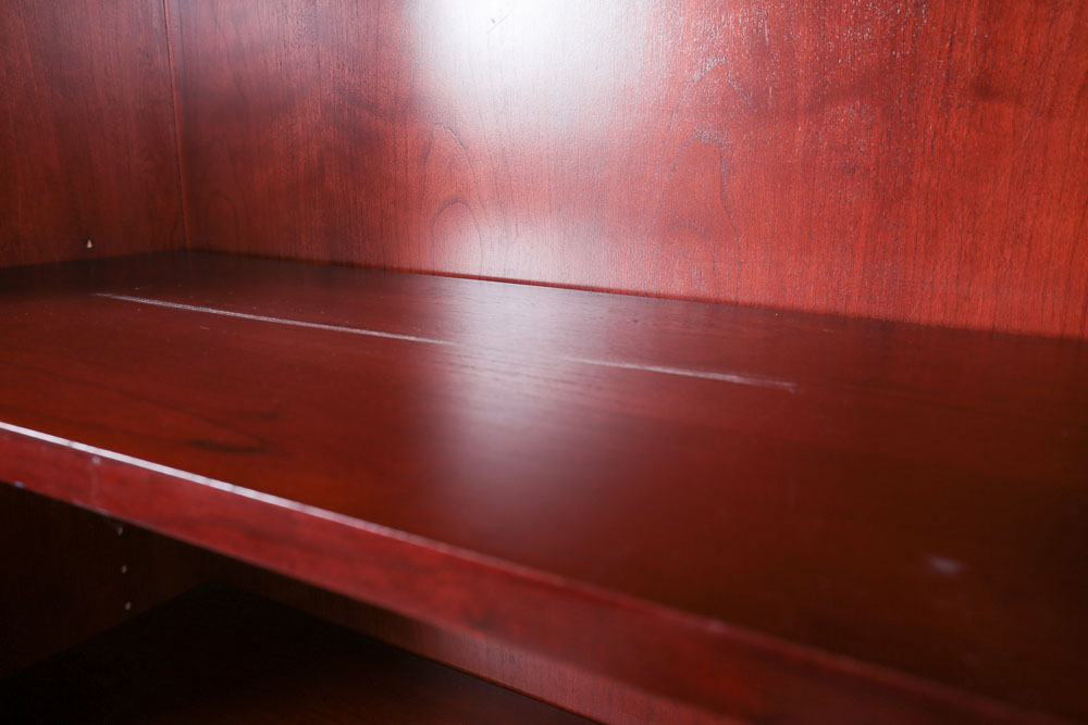 Dark Wood Bookshelf Cabinet