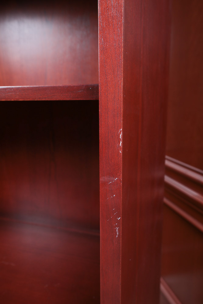 Dark Wood Bookshelf Cabinet