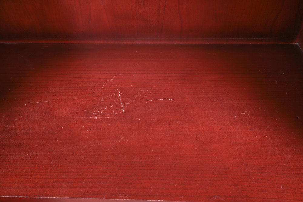 Dark Wood Bookshelf Cabinet