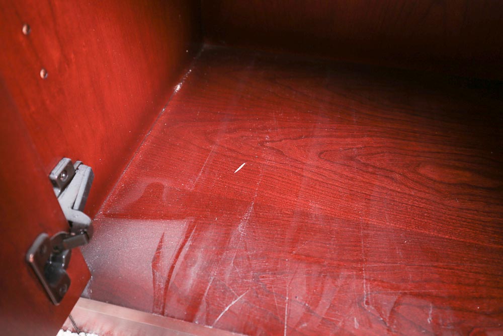 Dark Wood Bookshelf Cabinet