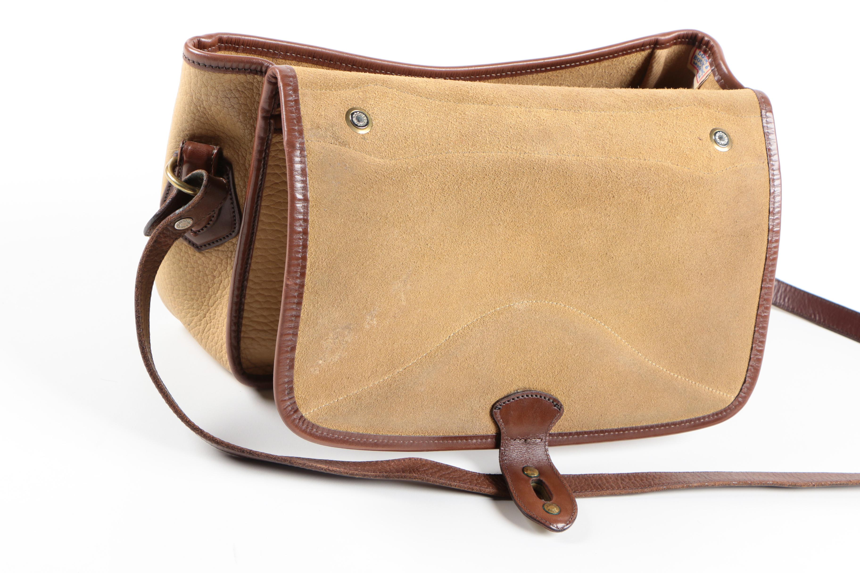 Dooney and Bourke Brown and Beige Leather Shoulder Bag