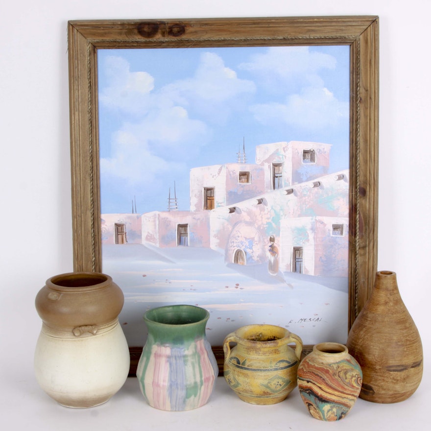 K Mescal Painting and Southwestern Pottery