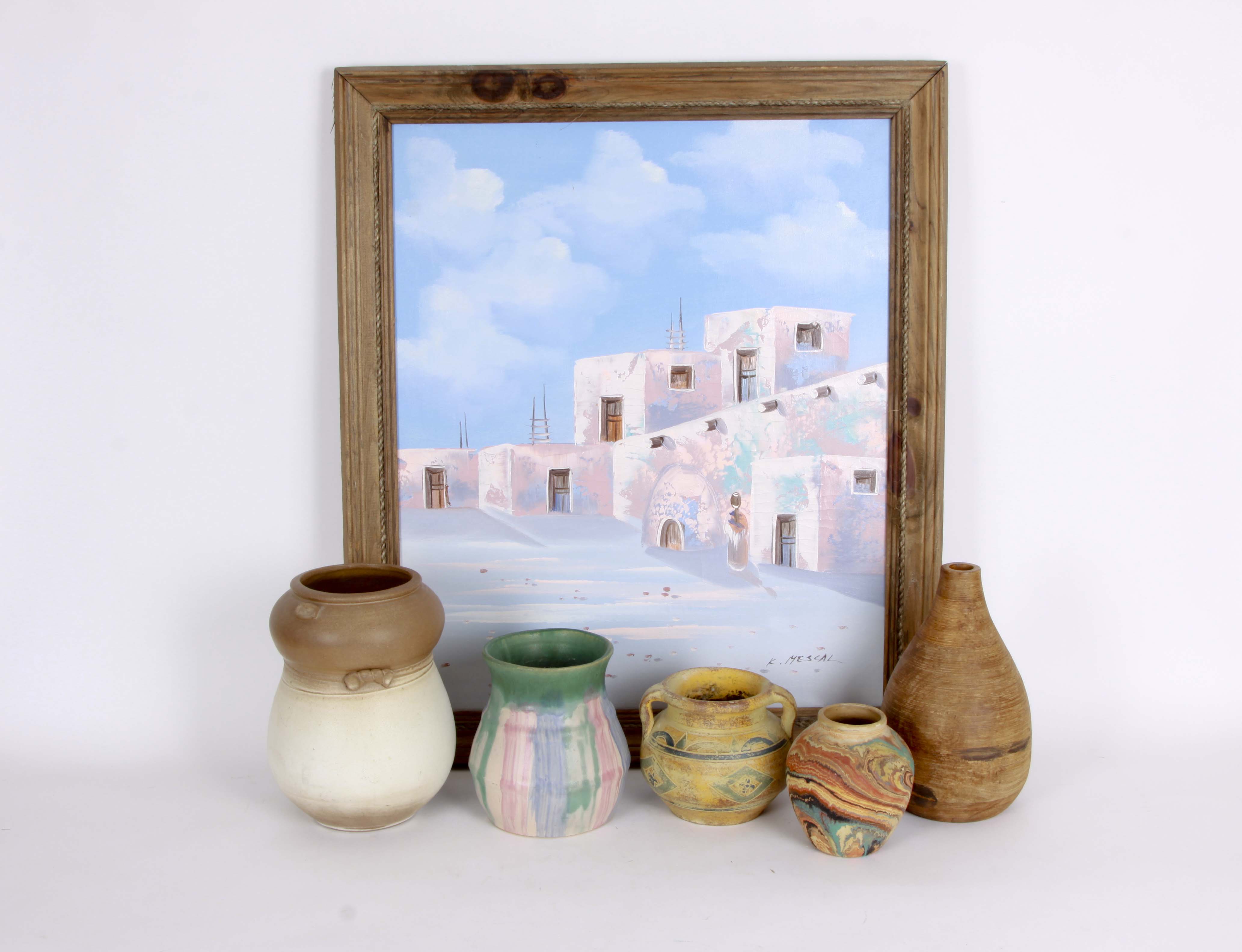 K Mescal Painting and Southwestern Pottery