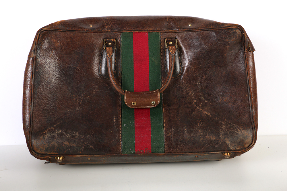 Vintage Gucci Leather Tote Bag and a Leather Hand Bag