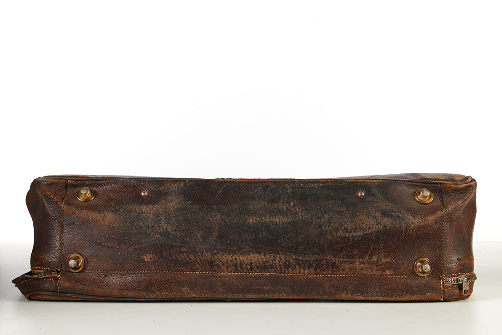 Vintage Gucci Leather Tote Bag and a Leather Hand Bag