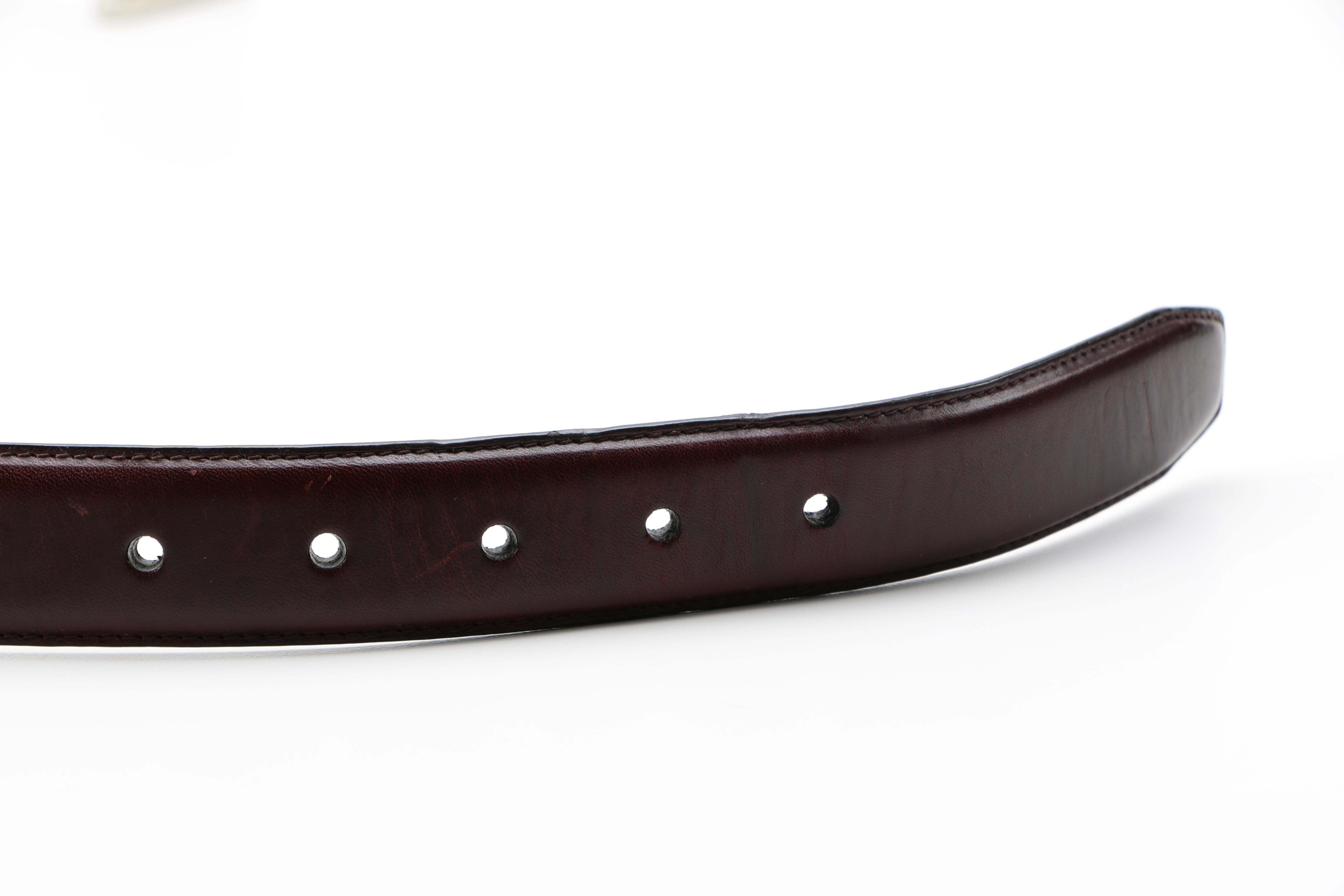 Men's Leather Belts Including Prada and Rag & Bone