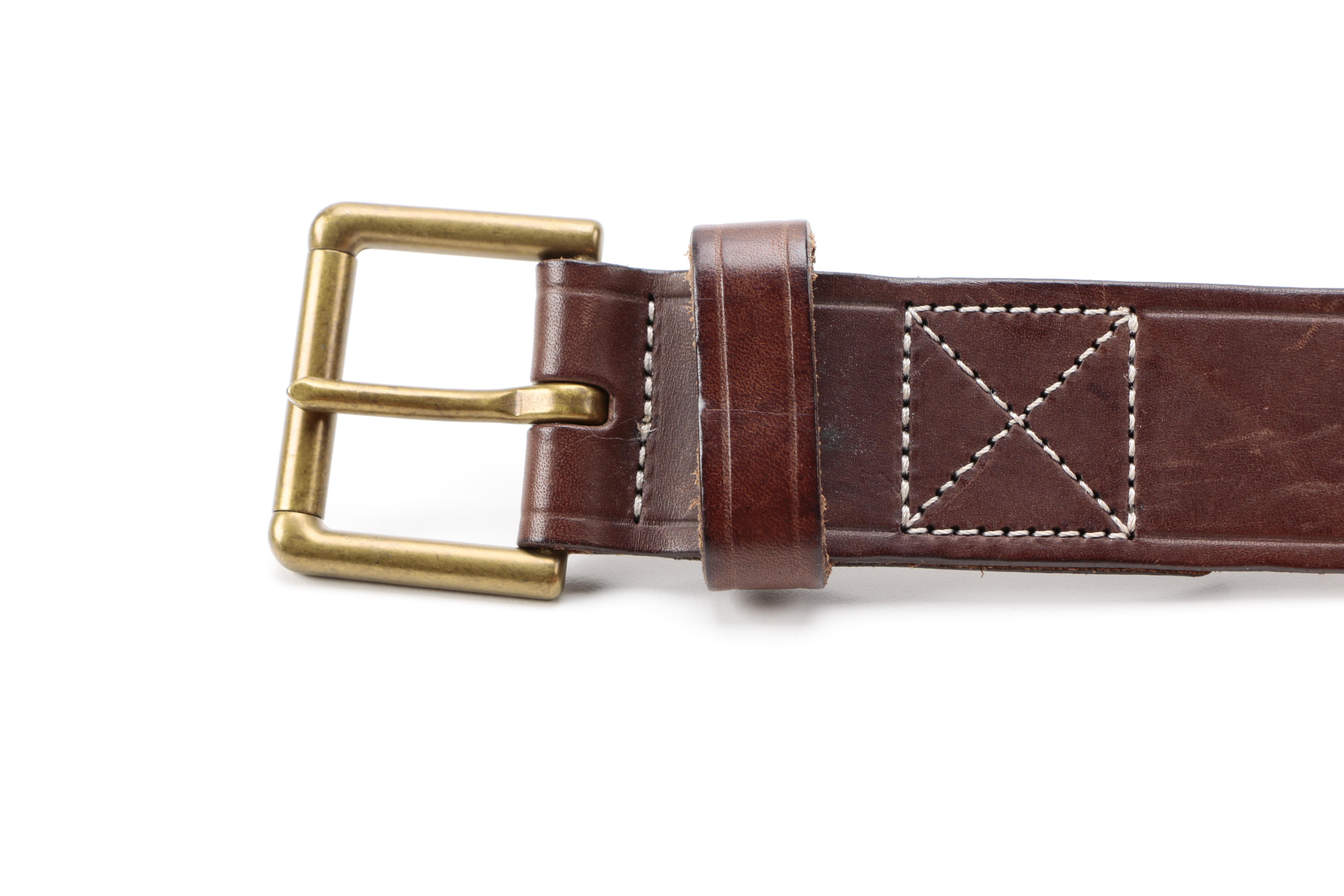 Men's Leather Belts Including Prada and Rag & Bone