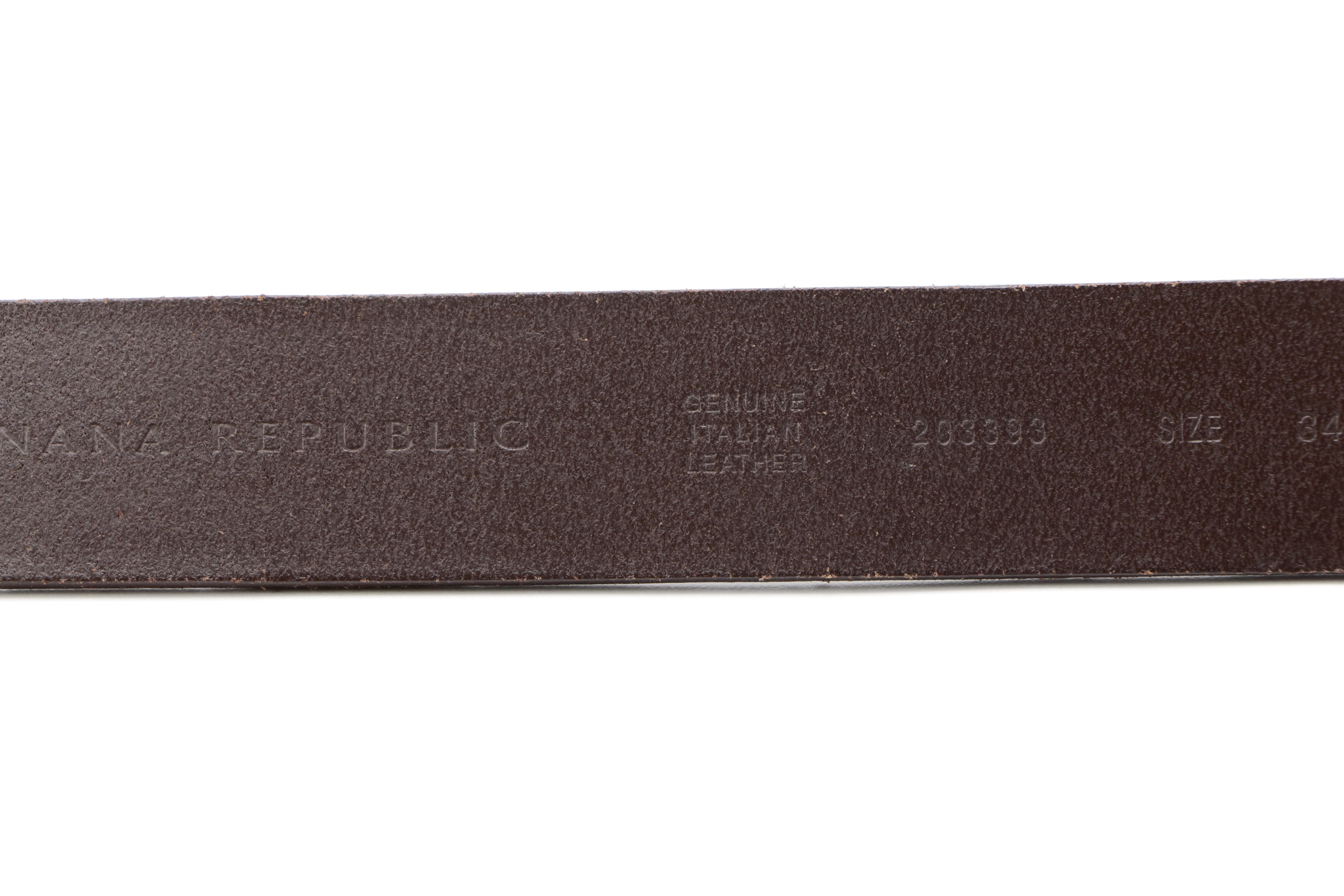 Men's Leather Belts Including Prada and Rag & Bone