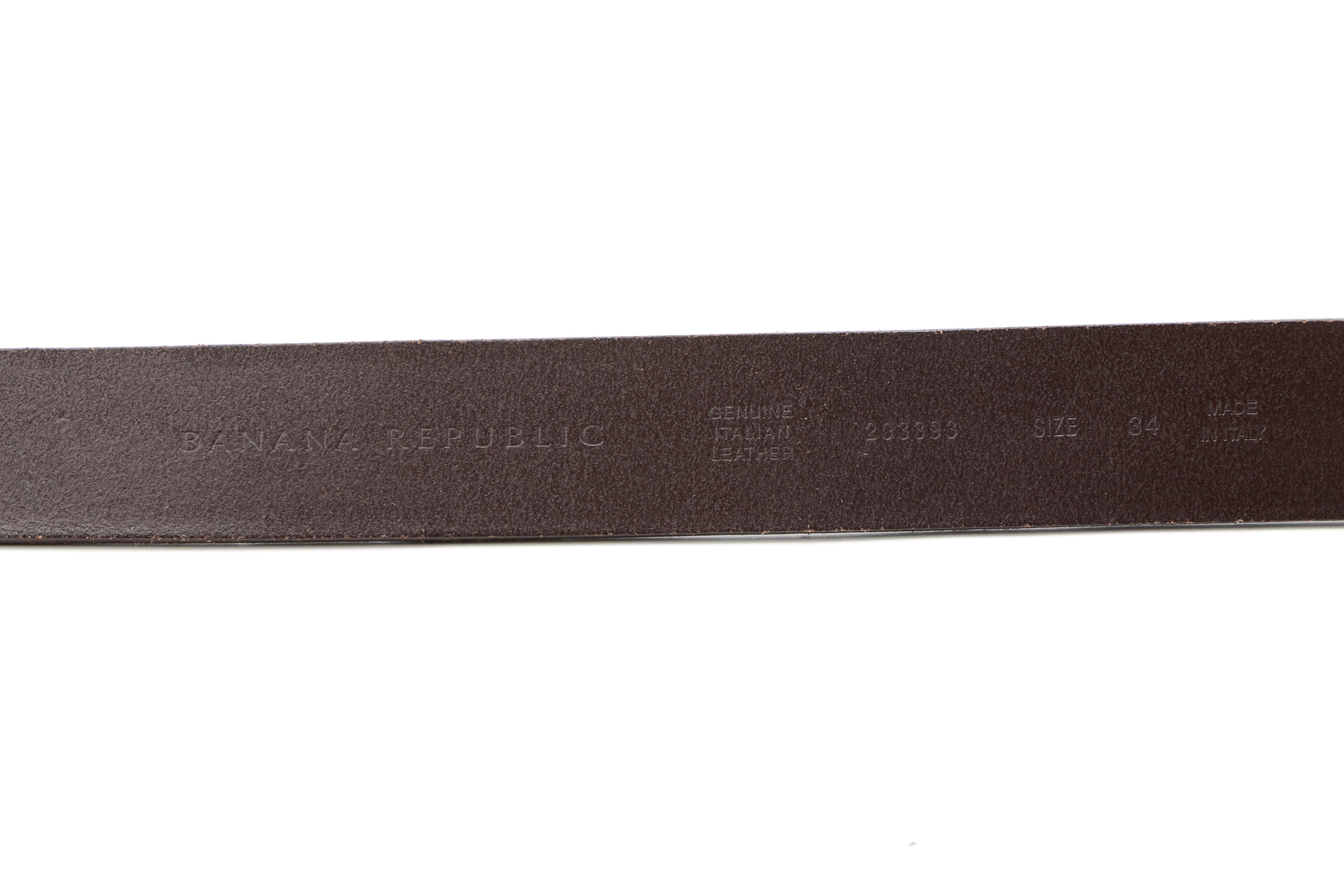 Men's Leather Belts Including Prada and Rag & Bone