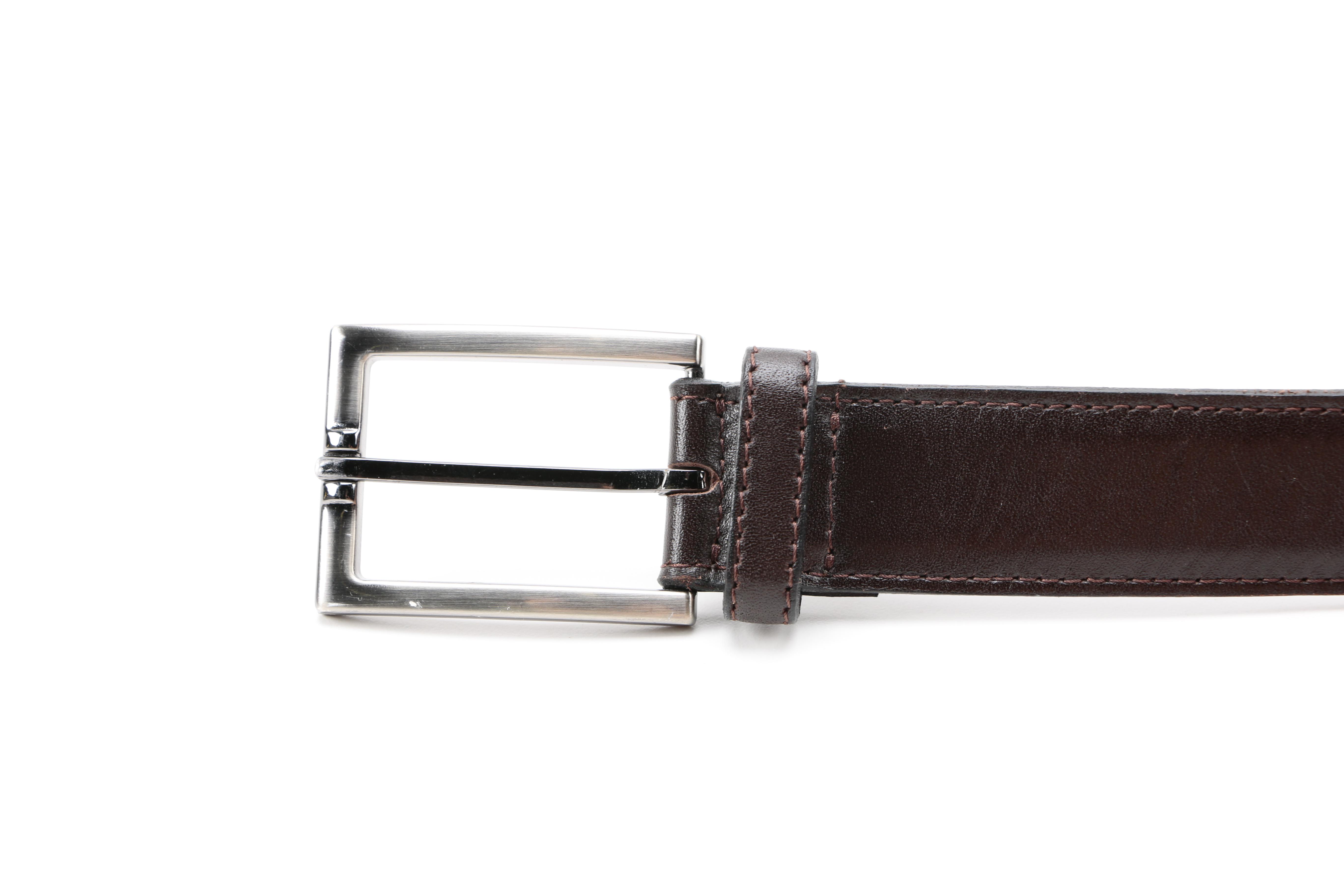 Men's Leather Belts Including Prada and Rag & Bone