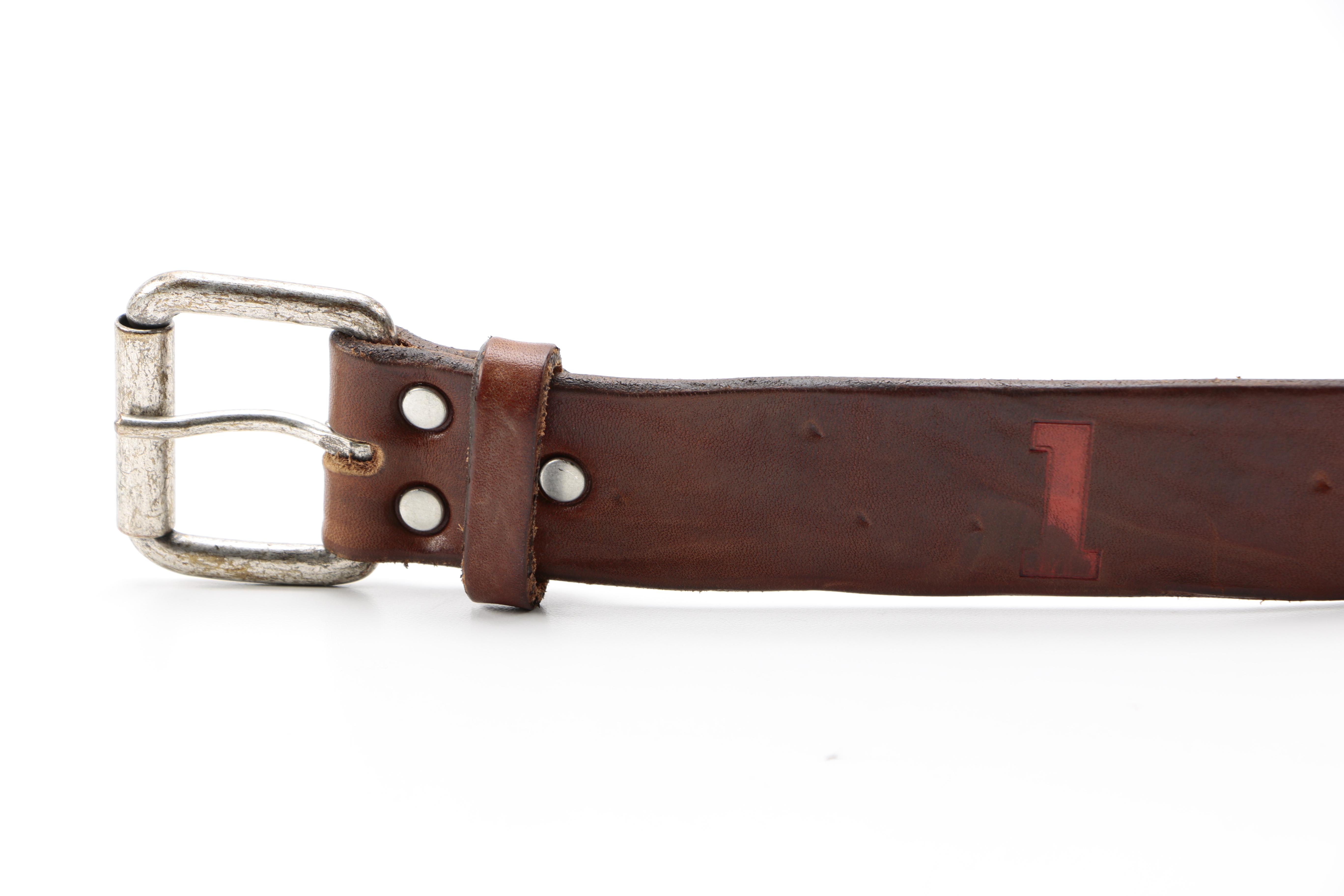 Men's Leather Belts Including Prada and Rag & Bone