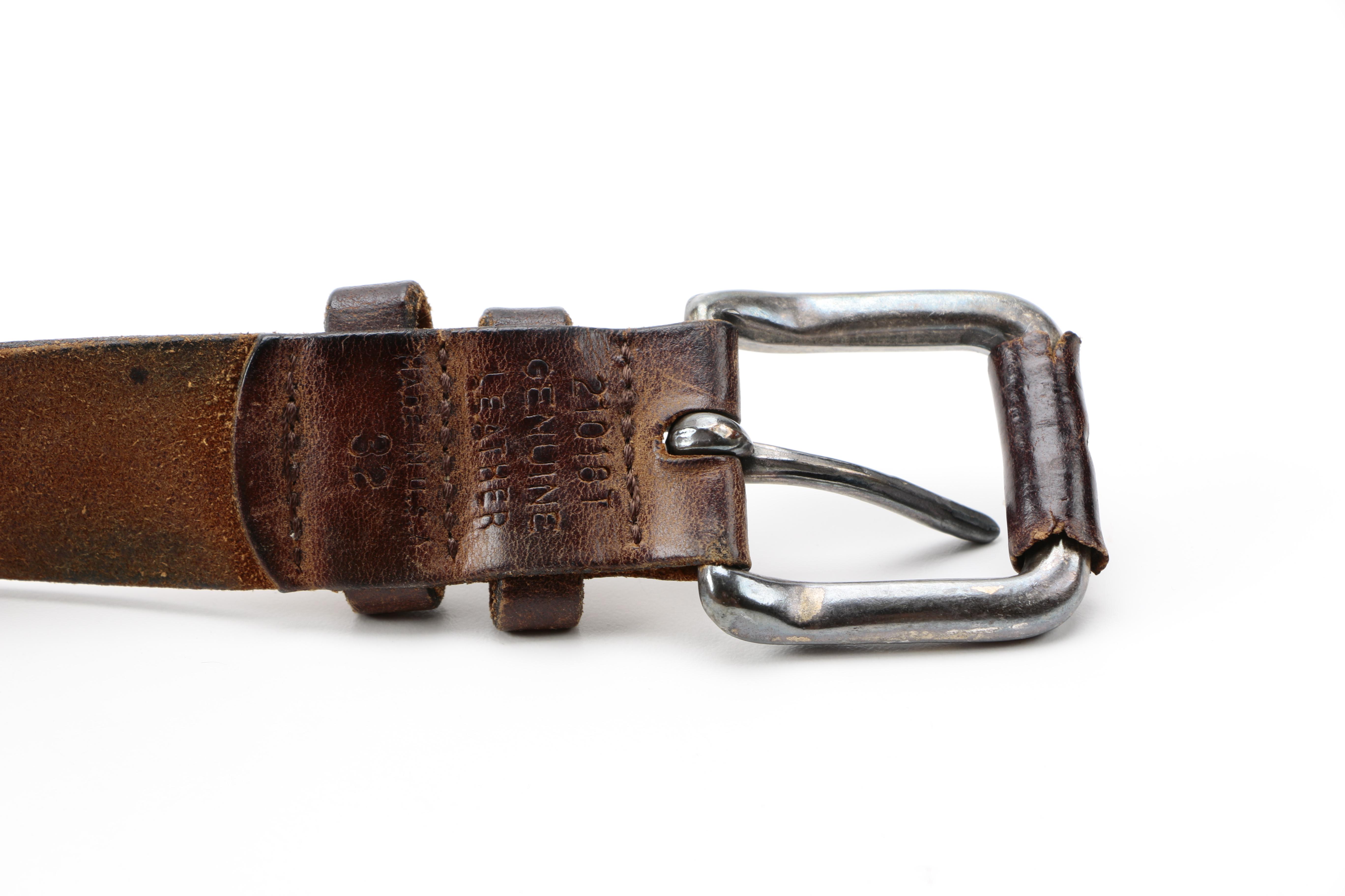 Men's Leather Belts Including Prada and Rag & Bone