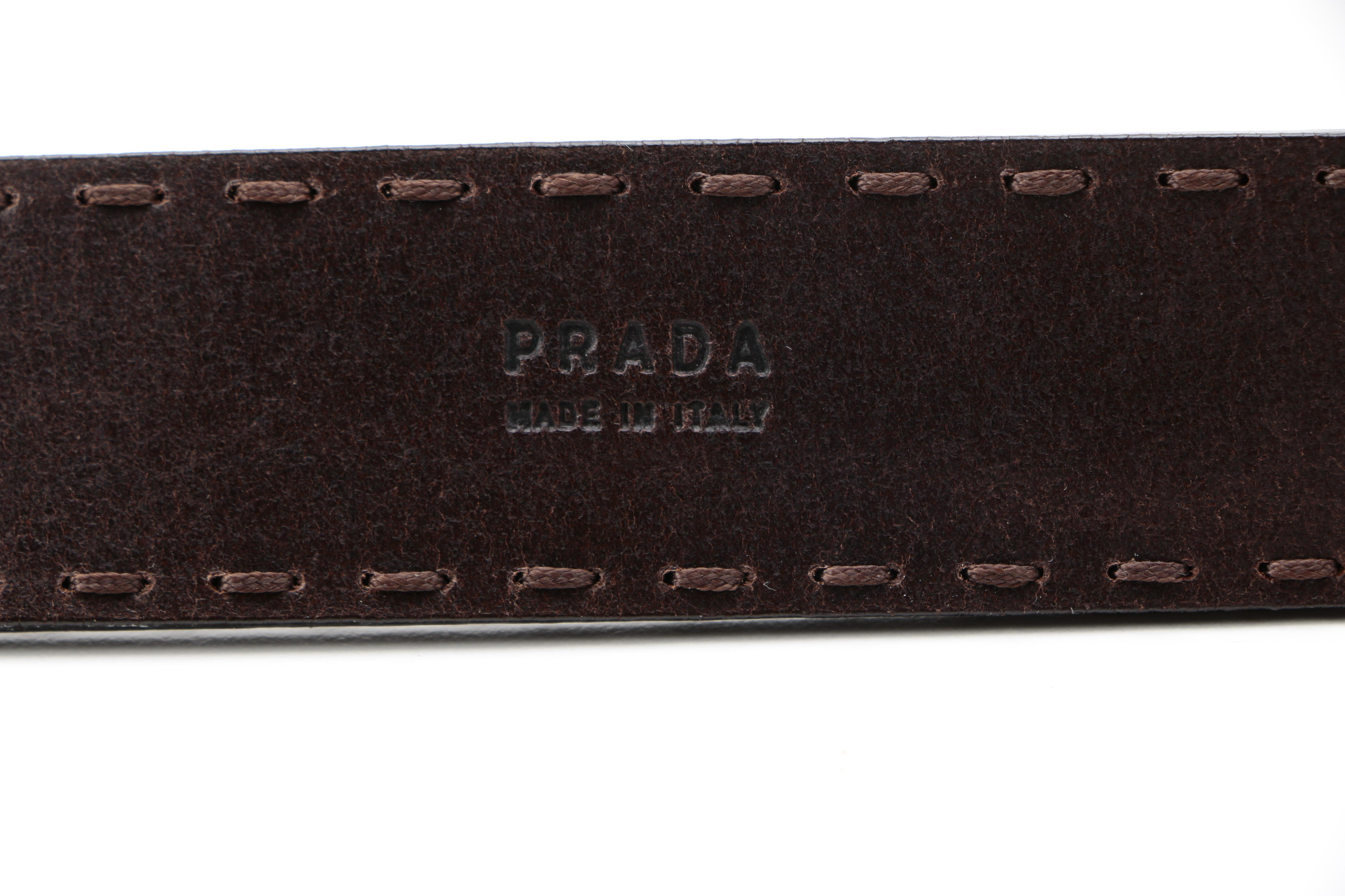 Men's Leather Belts Including Prada and Rag & Bone