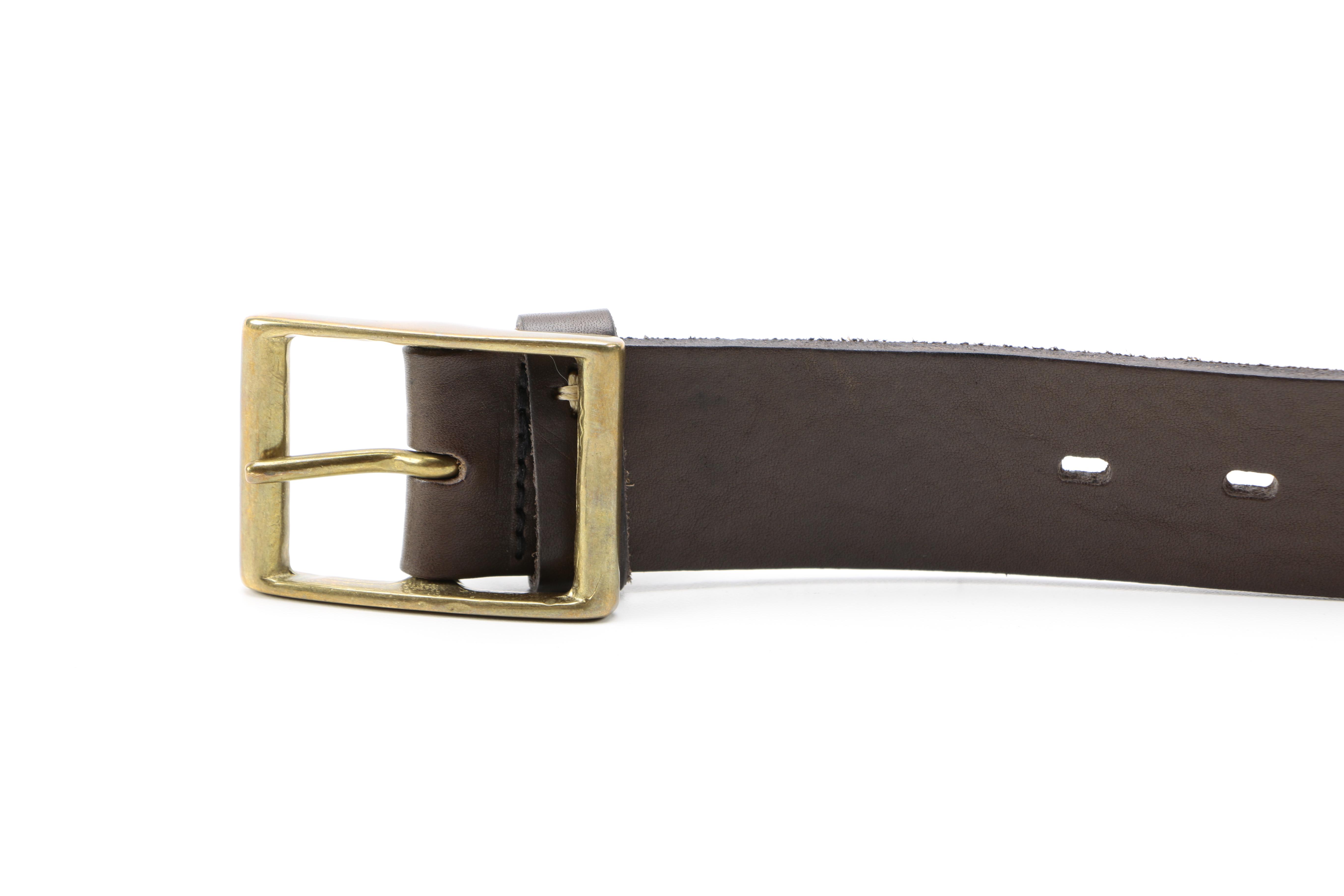 Men's Leather Belts Including Prada and Rag & Bone
