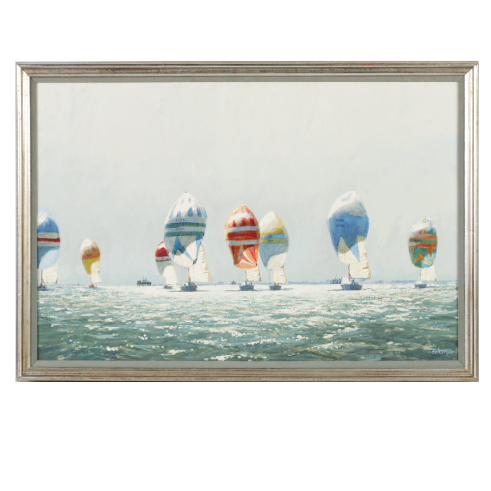 Al Barnes Oil Painting on Canvas "Bay Series"