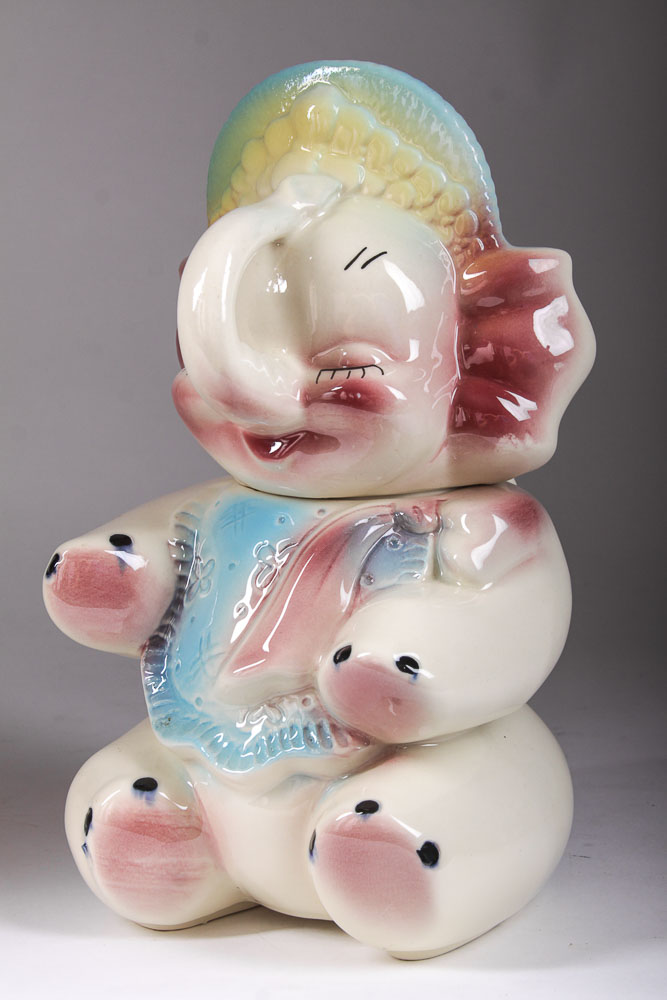 Large Vintage Elephant Cookie Jar