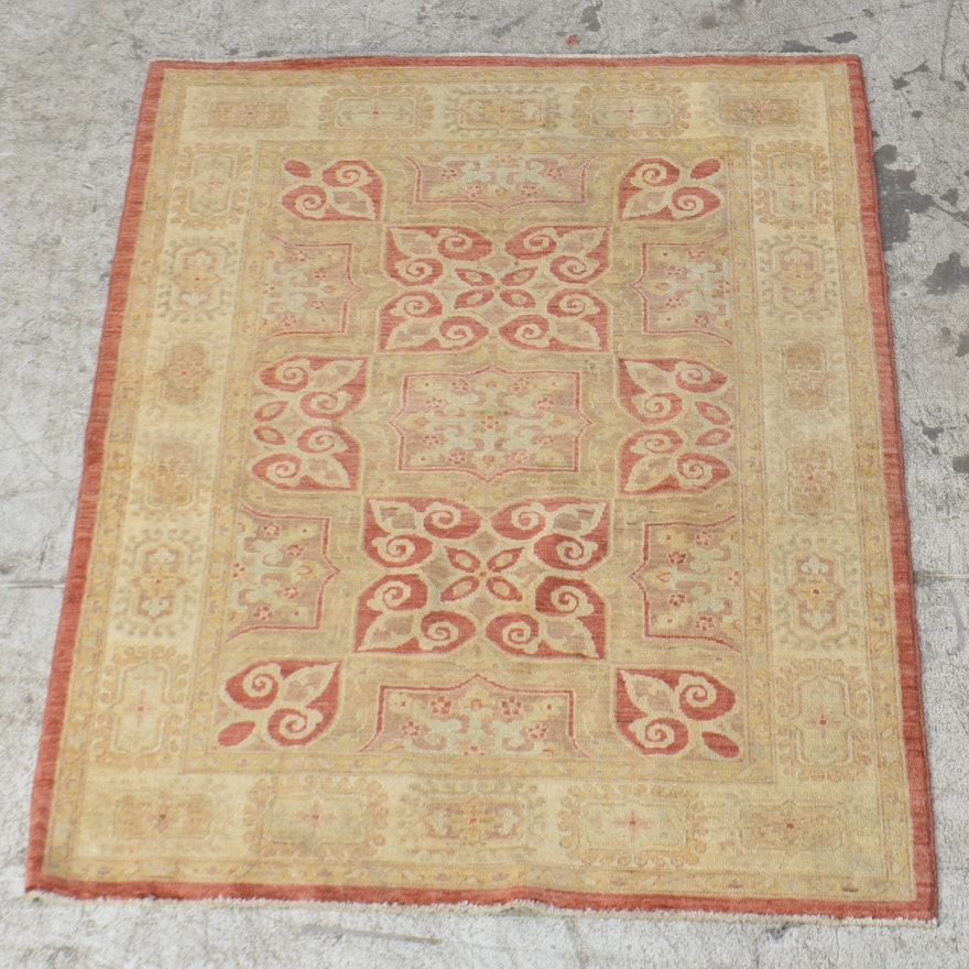 Hand-Knotted Afghani Rug