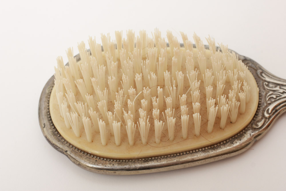 Silver Plate Comb Brush and Mirror Set