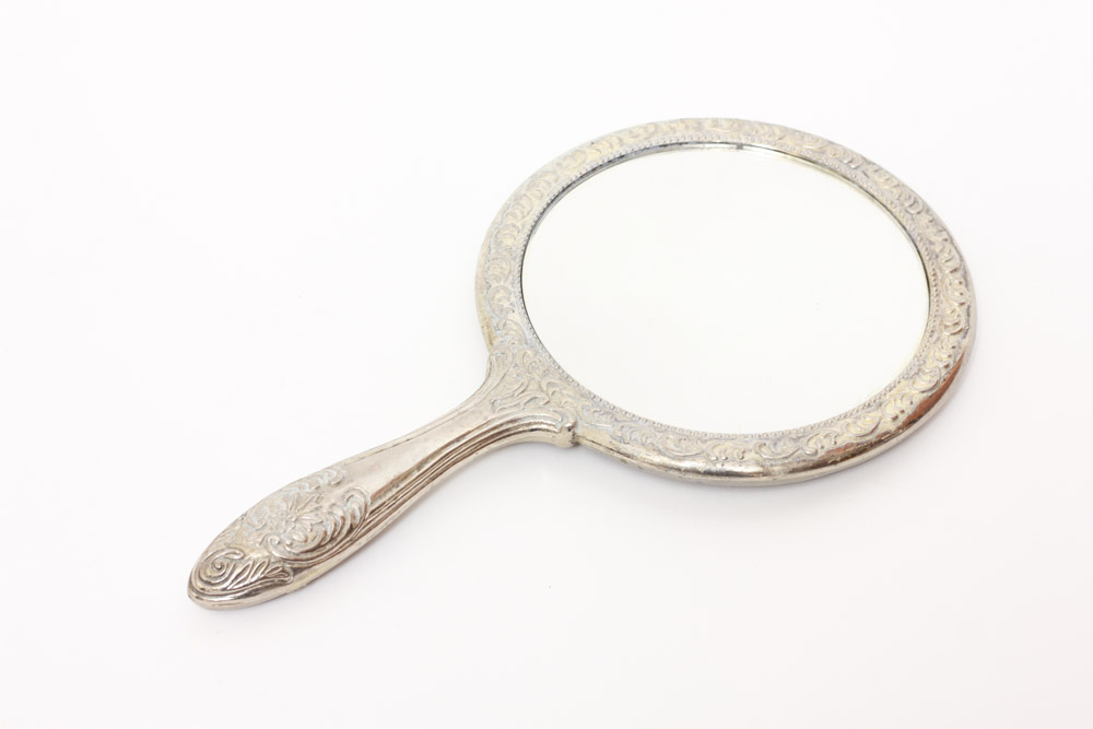 Silver Plate Comb Brush and Mirror Set