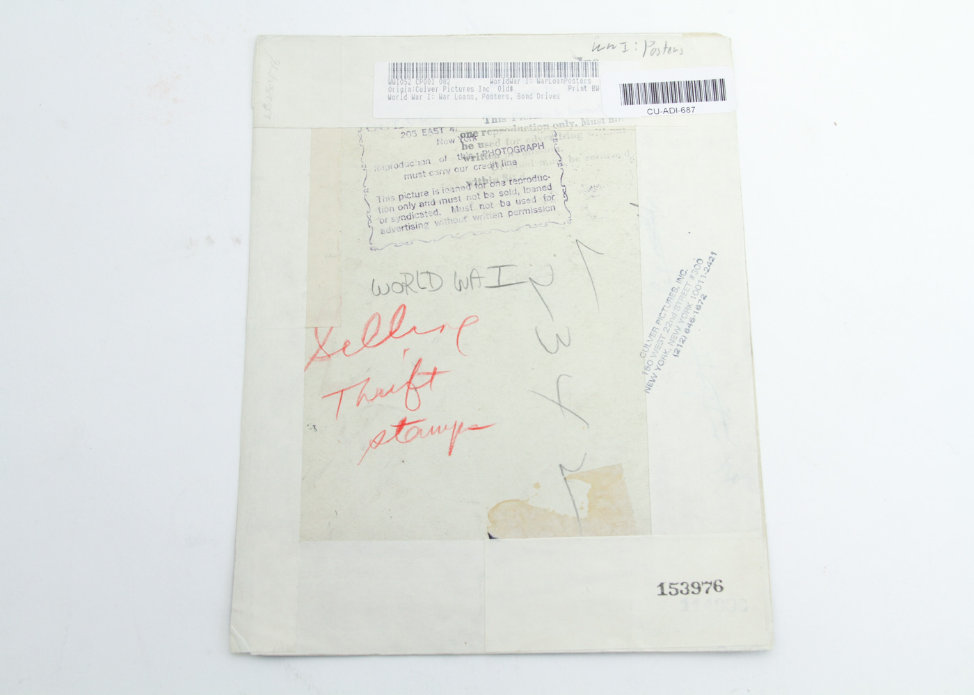 Collection of Printed Movie Photographs