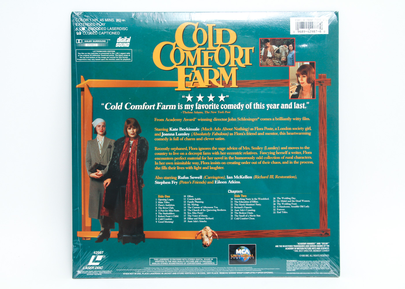 Collection of Three Sealed Laser Discs