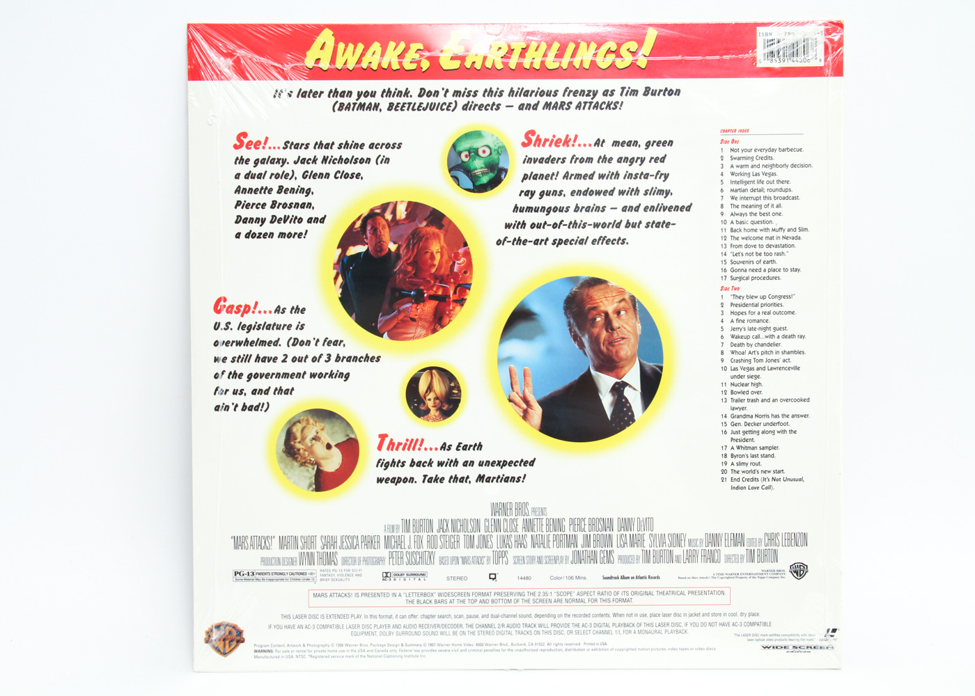 Collection of Three Sealed Laser Discs