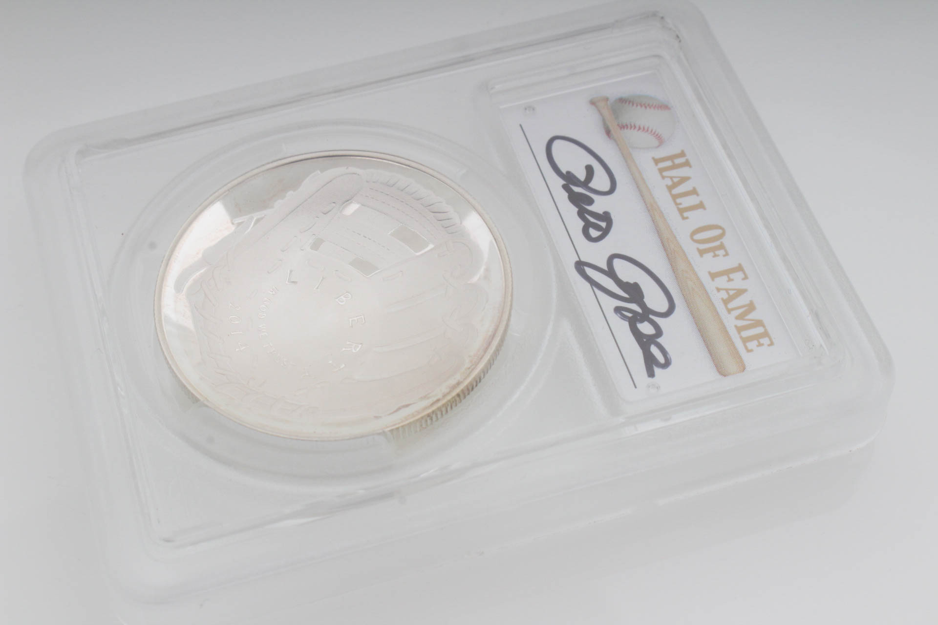 2014 Baseball Hall of Fame PCGS PR69 Pete Rose Signed Silver Dollar