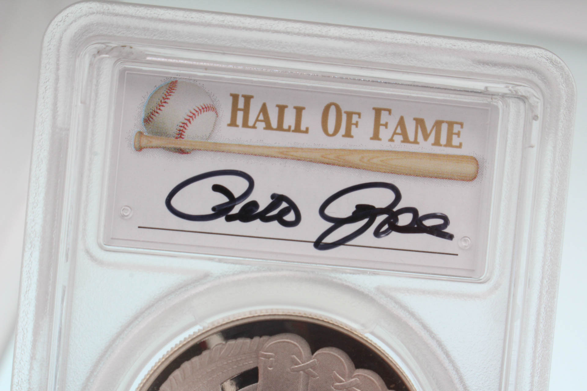 2014 Baseball Hall of Fame PCGS PR69 Pete Rose Signed Silver Dollar