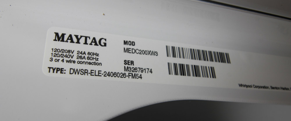 Maytag "Centennial" Electric Dryer