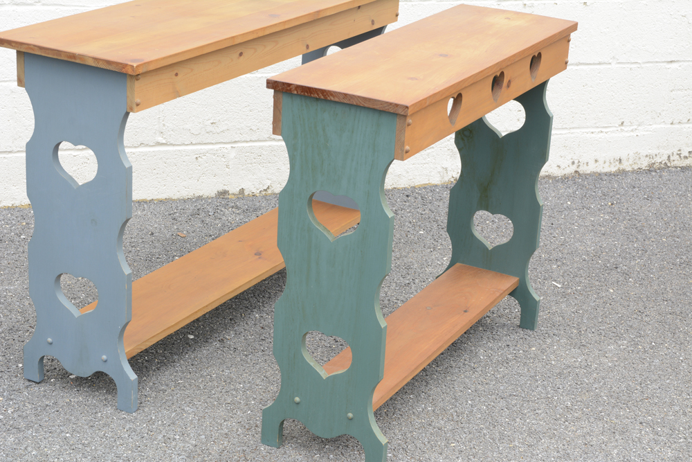 Heart Cutout Side Tables