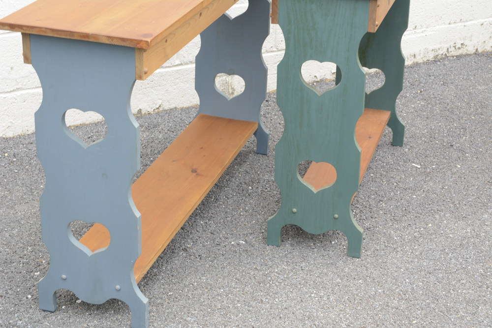 Heart Cutout Side Tables