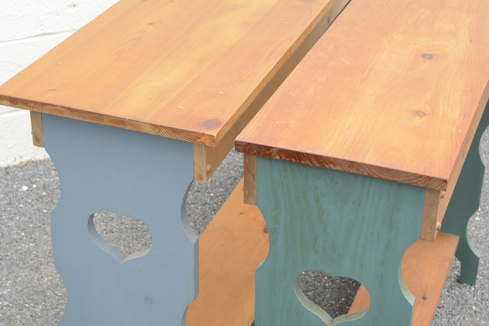 Heart Cutout Side Tables