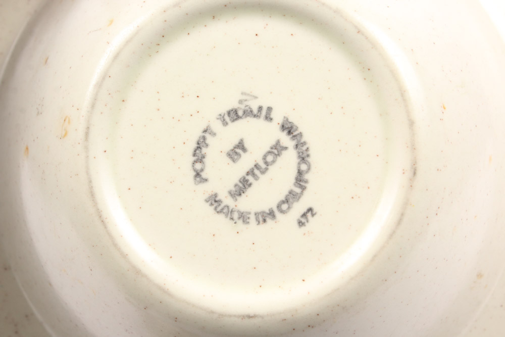 "Provincial  Fruit" Poppy Trail by Metlox Ceramic Dinnerware