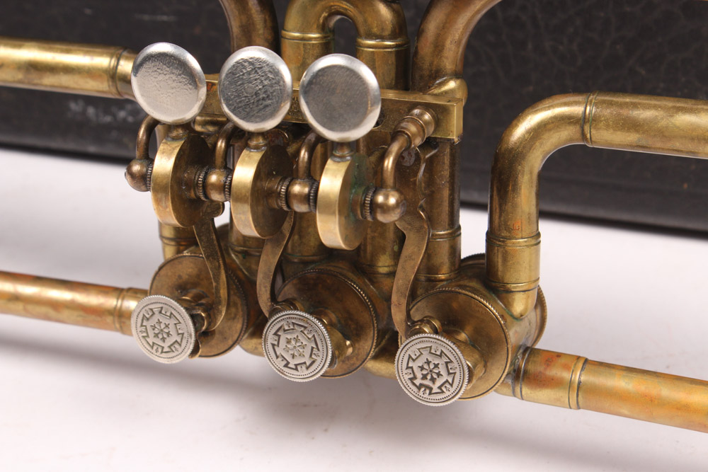 Vintage Milano Rotary Valve Trombone with Case