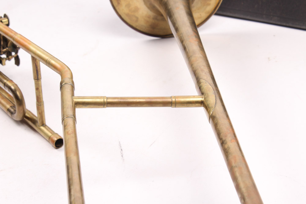 Vintage Milano Rotary Valve Trombone with Case