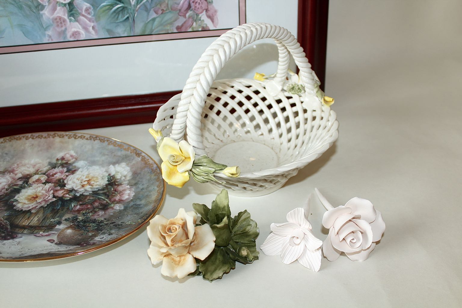 Lena Linn Limited Edition plus Fenton Glass & Capodimonte