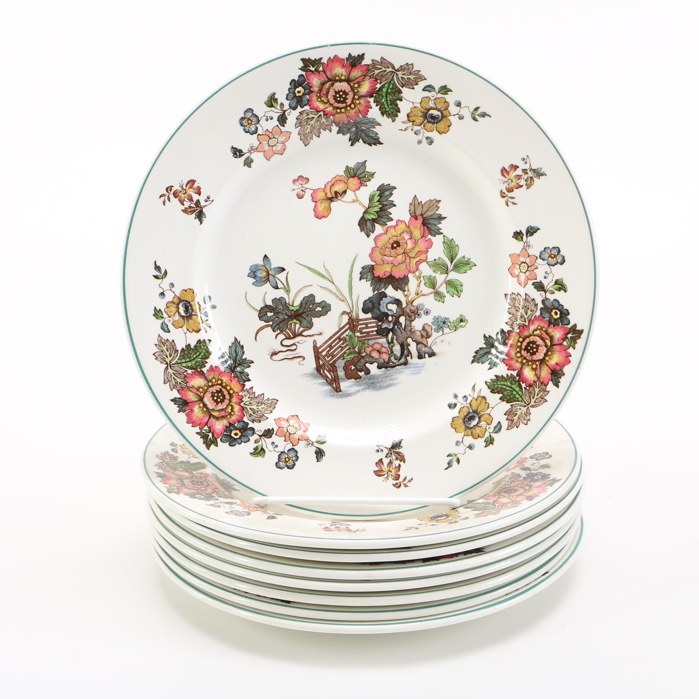 Set of Wedgwood China in the "Eastern Flowers" Pattern