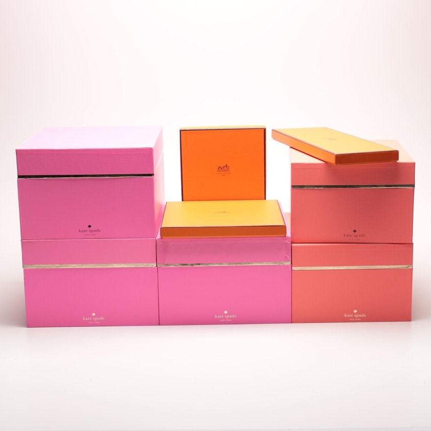 Kate Spade and Hermès Storage Boxes