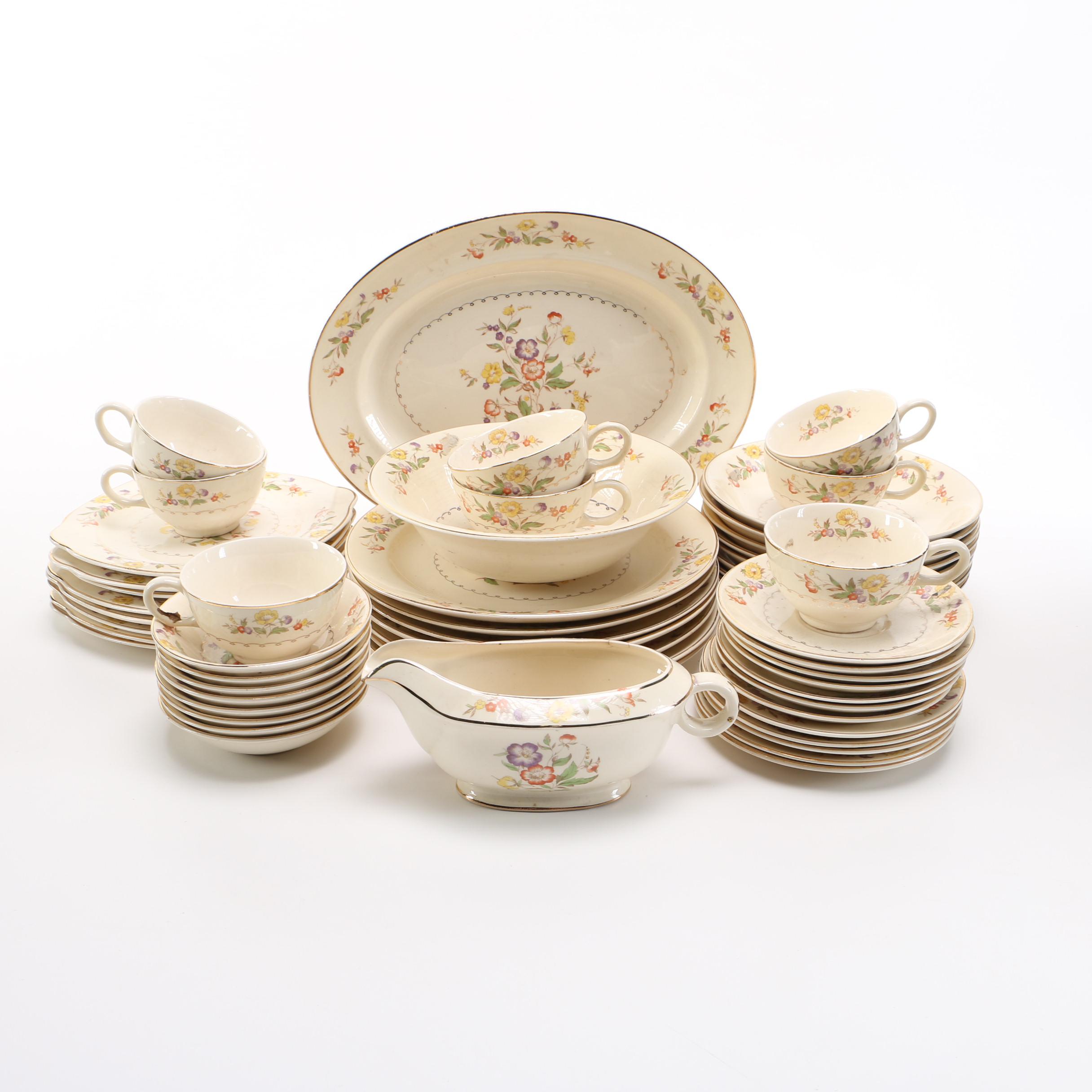 Set of Paden City Pottery Dinnerware