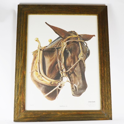 C. Don Ensor "Stubborn As" Signed Offset Lithograph