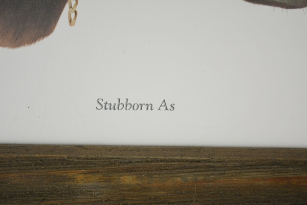 C. Don Ensor "Stubborn As" Signed Offset Lithograph