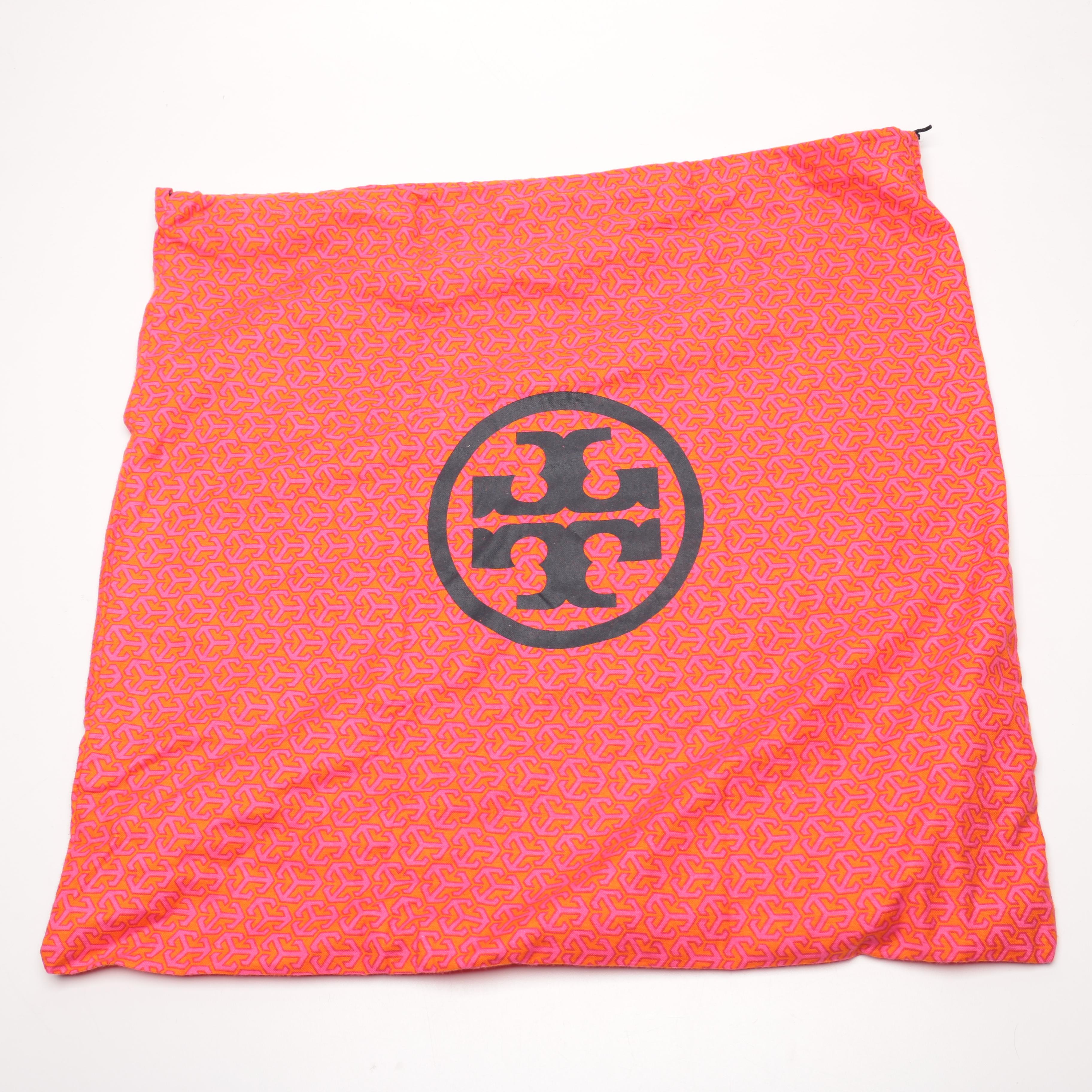 Tory Burch Patent Leather and Raffia Shoulder Bag