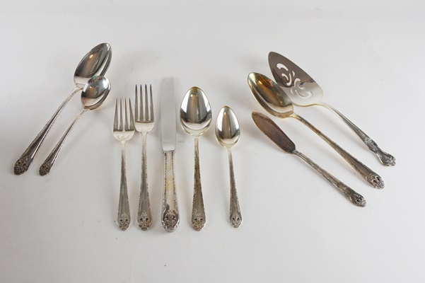 Holmes & Edwards Silver Plate Flatware Set